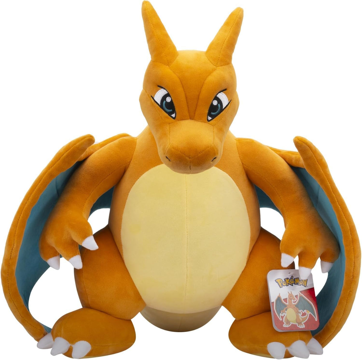Jazwares Charizard plush back view, decorative bed companion
