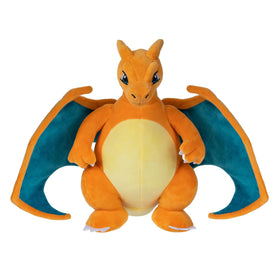 Jazwares Pokemon Charizard Plush 12-inch cuddly figure, perfect for bedtime and display.