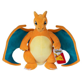 Jazwares Pokemon Charizard Plush authentic details, bringing the Fire-type character to life on shelves.