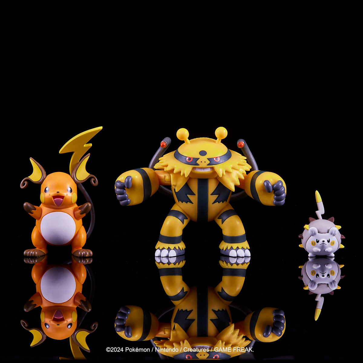 Jazwares Pokemon Electivire battle figure showing punch attack for action moments.