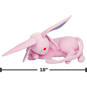 Official Jazwares licensed Espeon plush from Pokémon line for authenticity