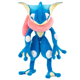Jazwares Greninja plush front view with authentic details for collectors and playtime