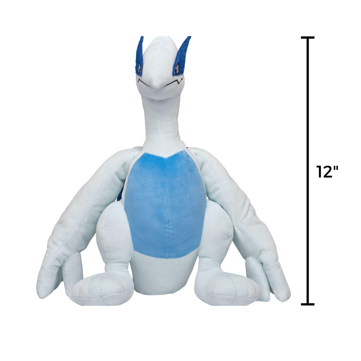 Jazwares Pokemon Lugia plush 12-inch back view great as a gift-ready keepsake