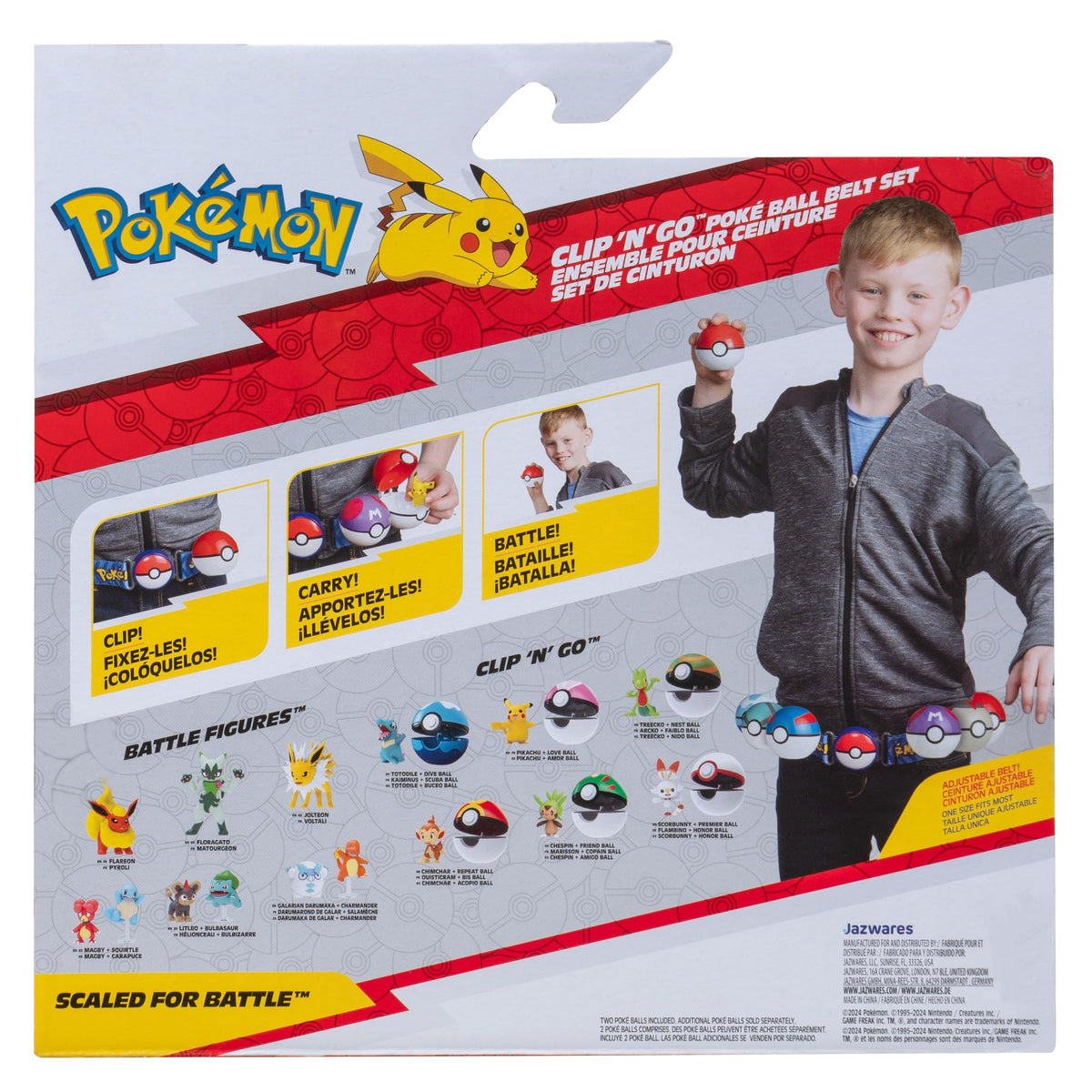 Jazwares Lure Ball accessory adds capture-themed play options.