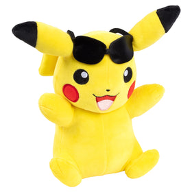 Jazwares Pikachu plush acts as a travel companion in a compact size.