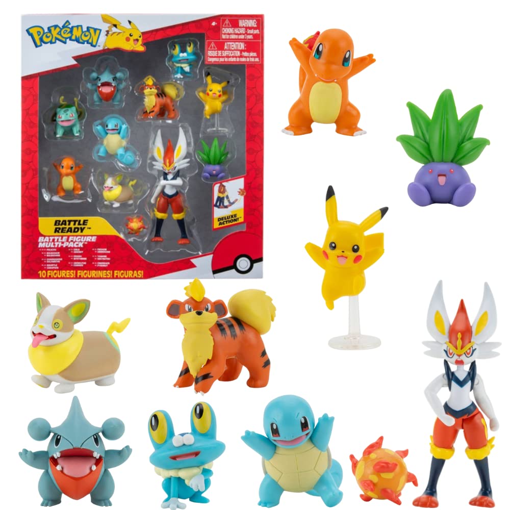 Jazwares Pokémon Proxy Battle Figure 10 Pack front packaging; ideal for display and play