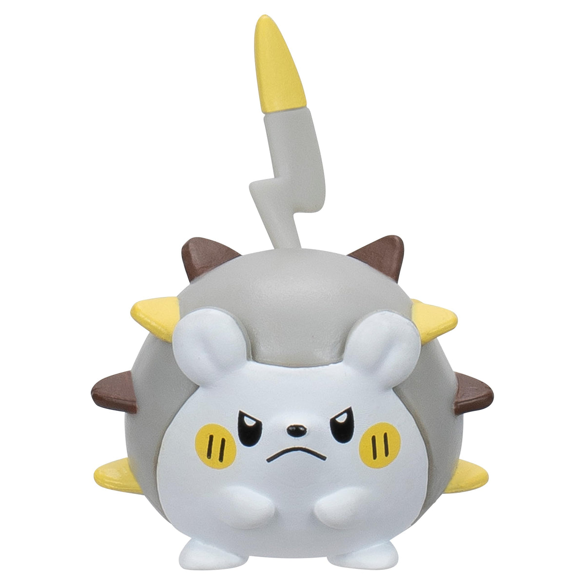 Jazwares Pokemon Raichu 3-inch figure with articulated limbs for dynamic poses.