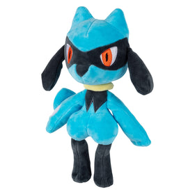 Jazwares Pokémon Riolu Plush back view with detailed stitching