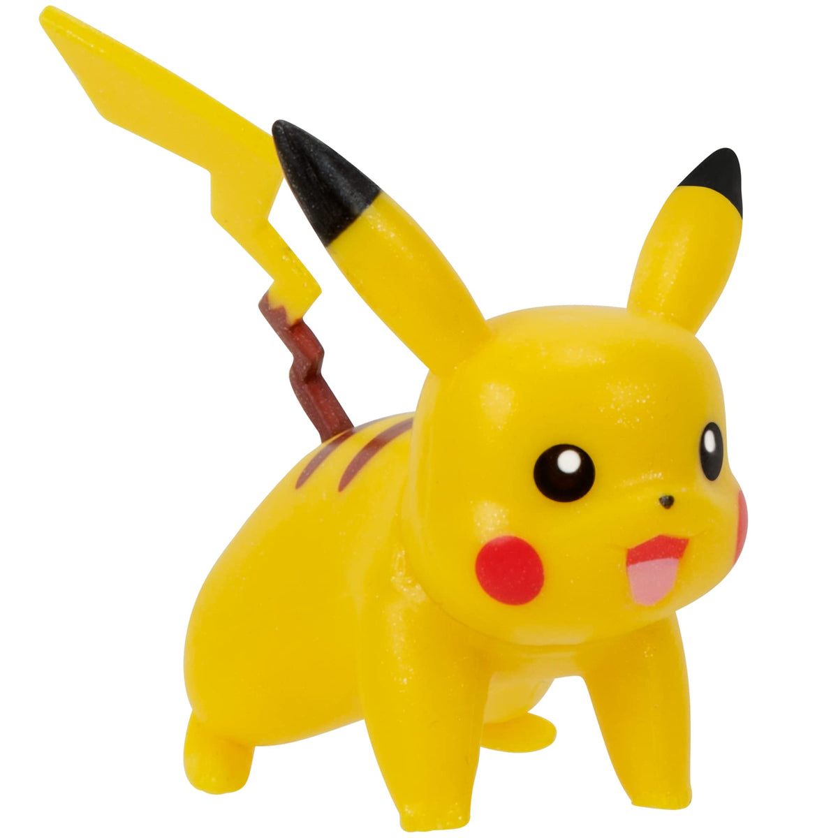 Jazwares Pokemon Select Evolution Raichu with articulated limbs for dynamic posing.