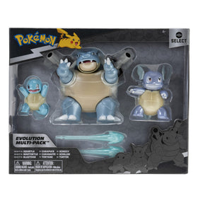 Jazwares Pokémon Select Evolution Wartortle 3-inch figure ideal for posing.