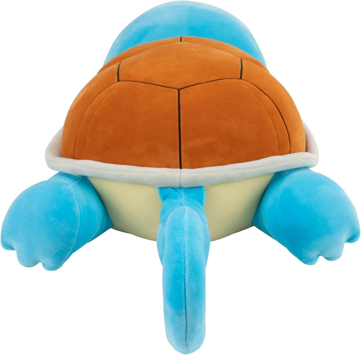Jazwares Squirtle plush close-up shows soft material for cozy naps and play.