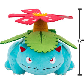 Jazwares Venusaur plush on packaging display, official licensed Pokémon product