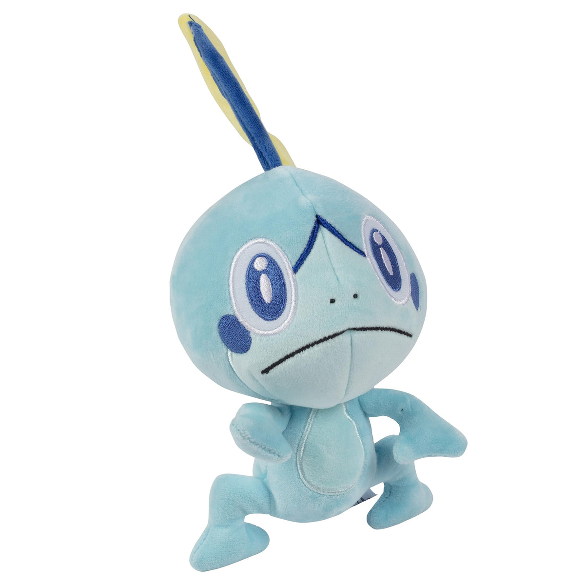 Jazwares Sobble Plush back view reveals plush texture and stitching.