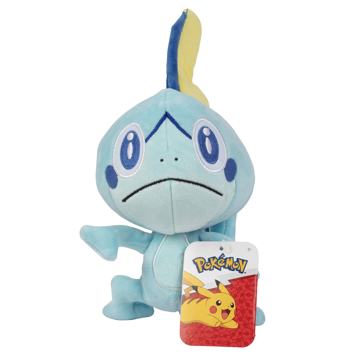 Jazwares Sobble Plush front view shows a soft, cuddly Pokémon toy.