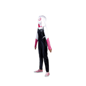 Jazwares Spider-Gwen mask completes the look for secret-identity play.
