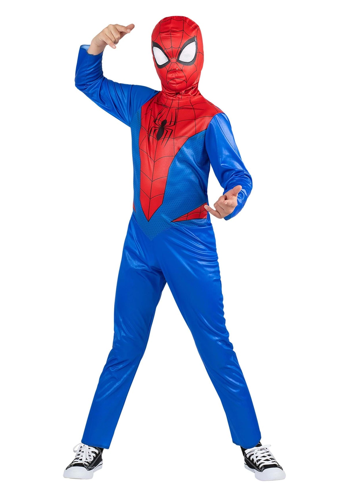 Jazwares Spider-Man value costume small front view, easy dress-up for kids.
