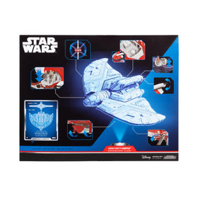 Jazwares Ahsoka Tano shuttle with retractable landing gear for authentic ramp launches.