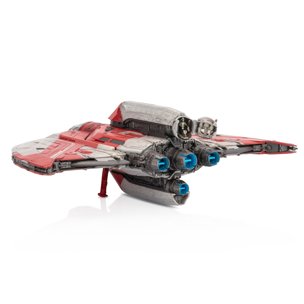 Jazwares Star Wars Micro Galaxy Shuttle with rotating wings for dynamic flight play.