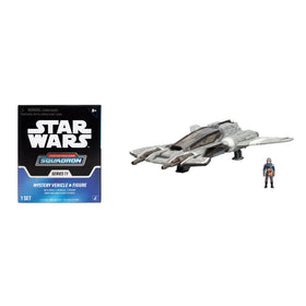 Jazwares Star Wars Micro Galaxy Squadron Pirate Snub Fighter bundle for display and play