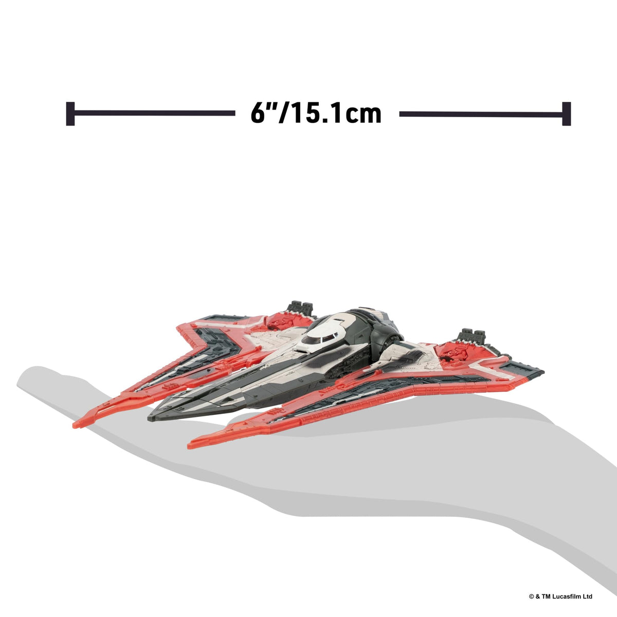 Jazwares Star Wars Shadow Collective Fang Fighter side profile for dynamic flight play
