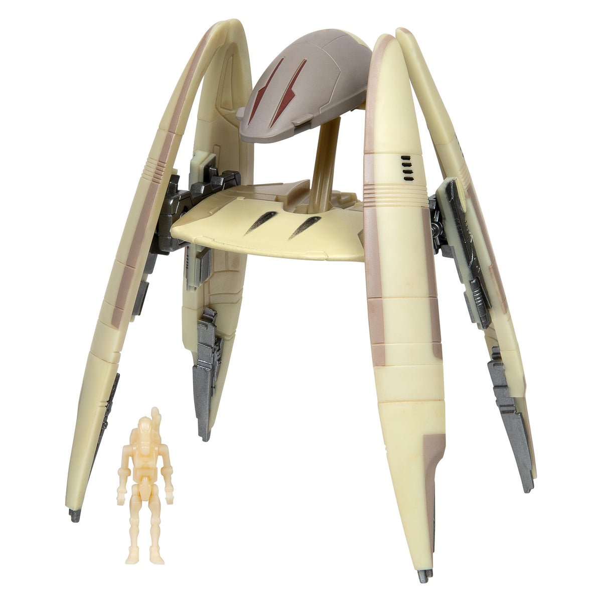 Jazwares Star Wars Micro Galaxy Vulture Droid Mystery Bundle, ready for display with detailed sculpt