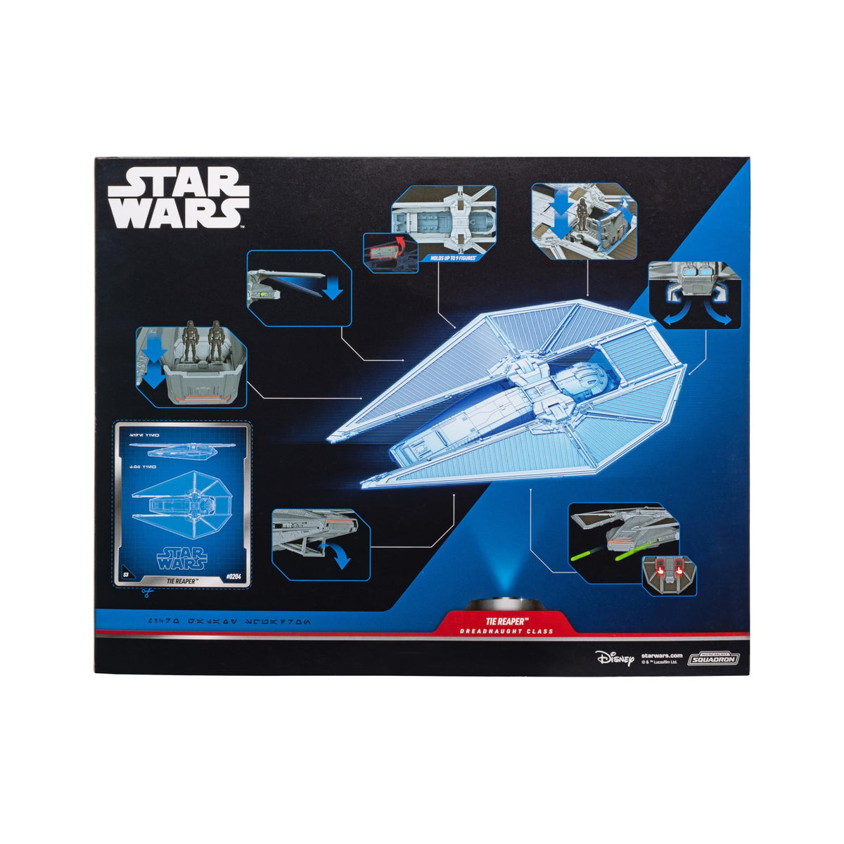 Jazwares Star Wars Micro Galaxy TIE Reaper with Death Trooper figures for action-ready play