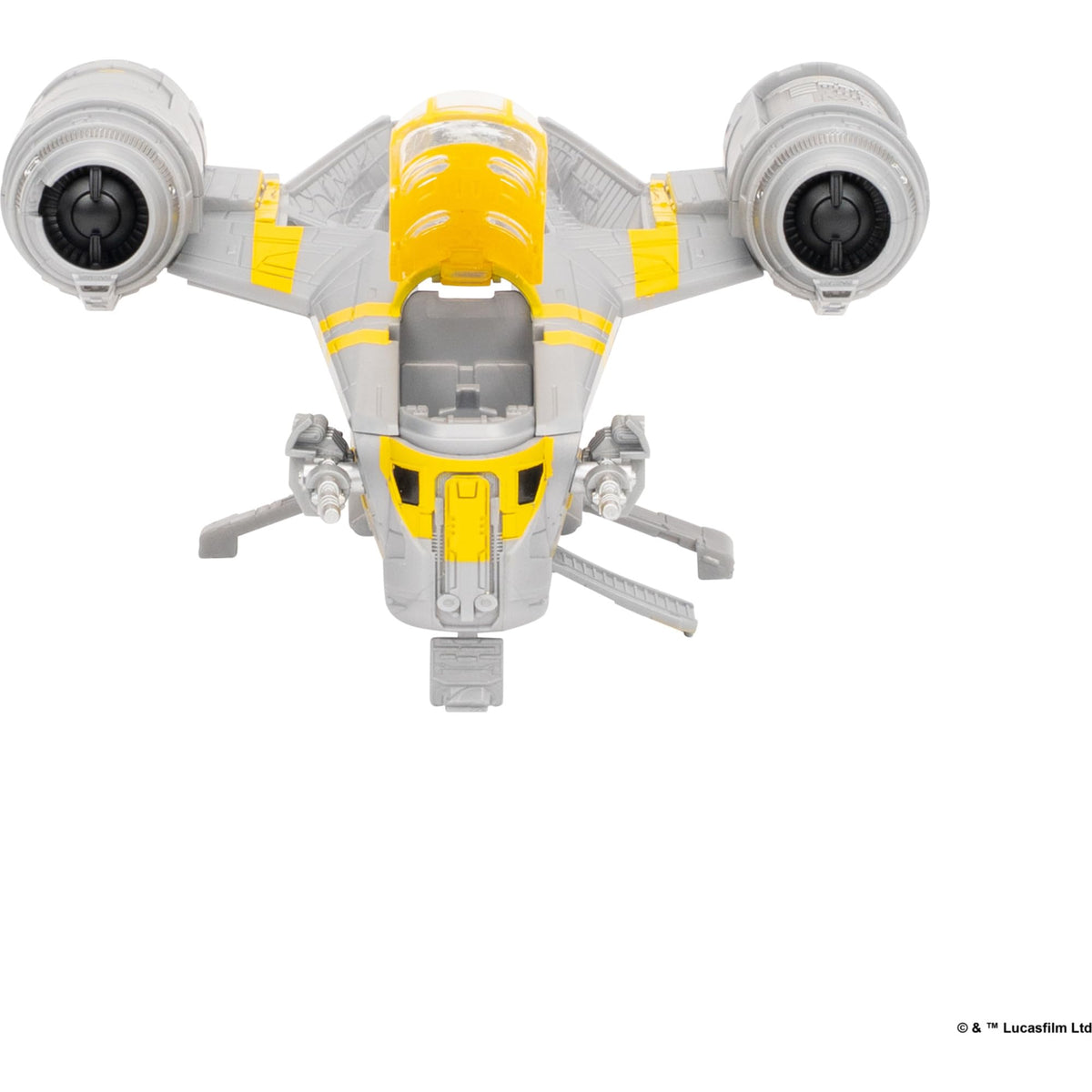 Jazwares Razor Crest rear ramp deploys for dynamic entry scenes
