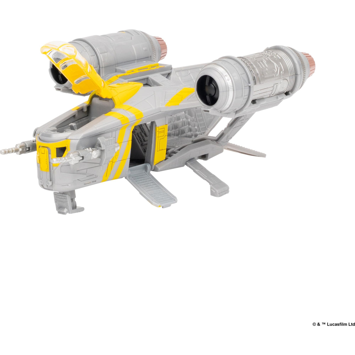 Jazwares Razor Crest retractable landing gear for realistic landings