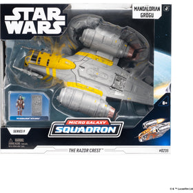 Jazwares Razor Crest side door open facilitates easy boarding play