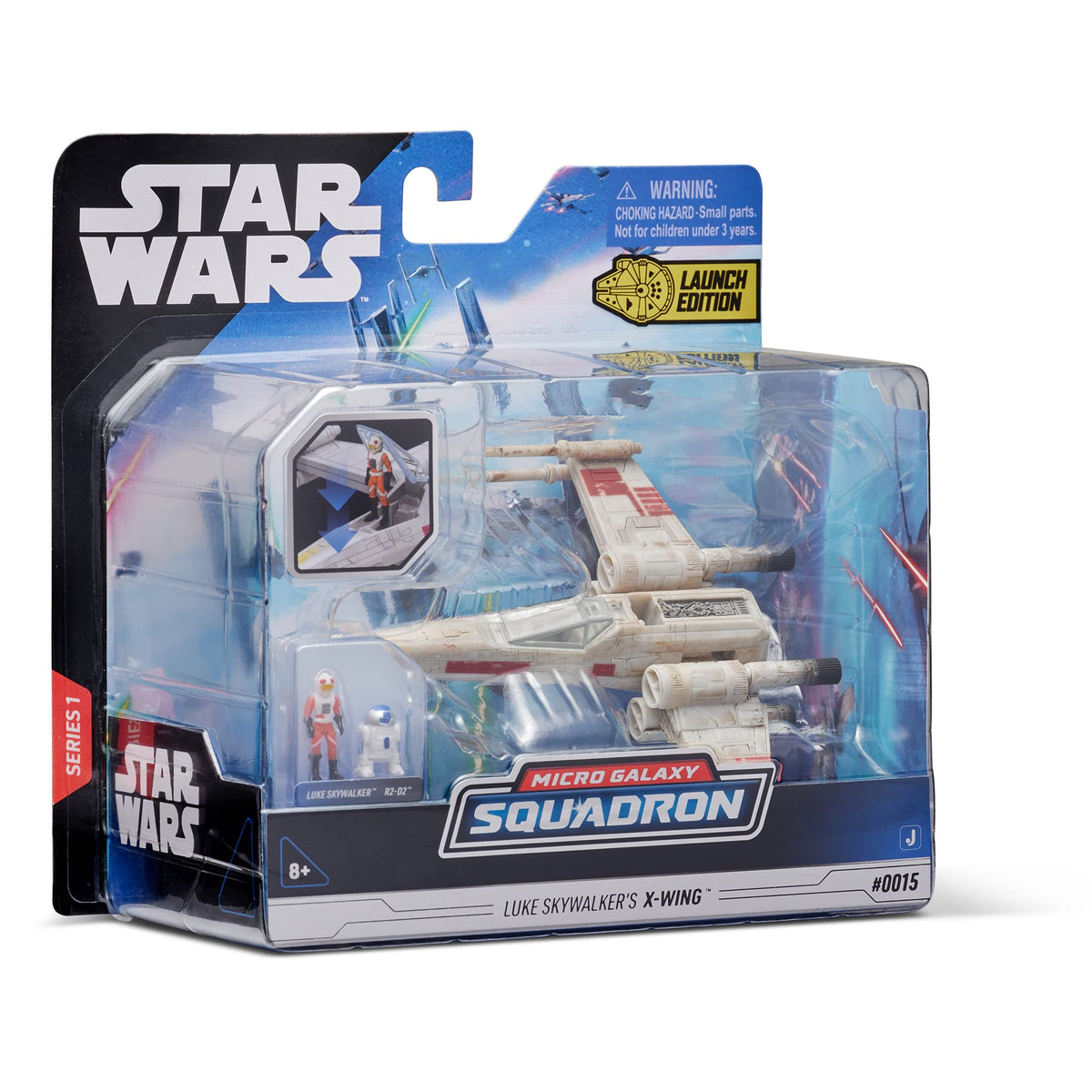 Working droid socket on the X-Wing invites easy micro figure placement.