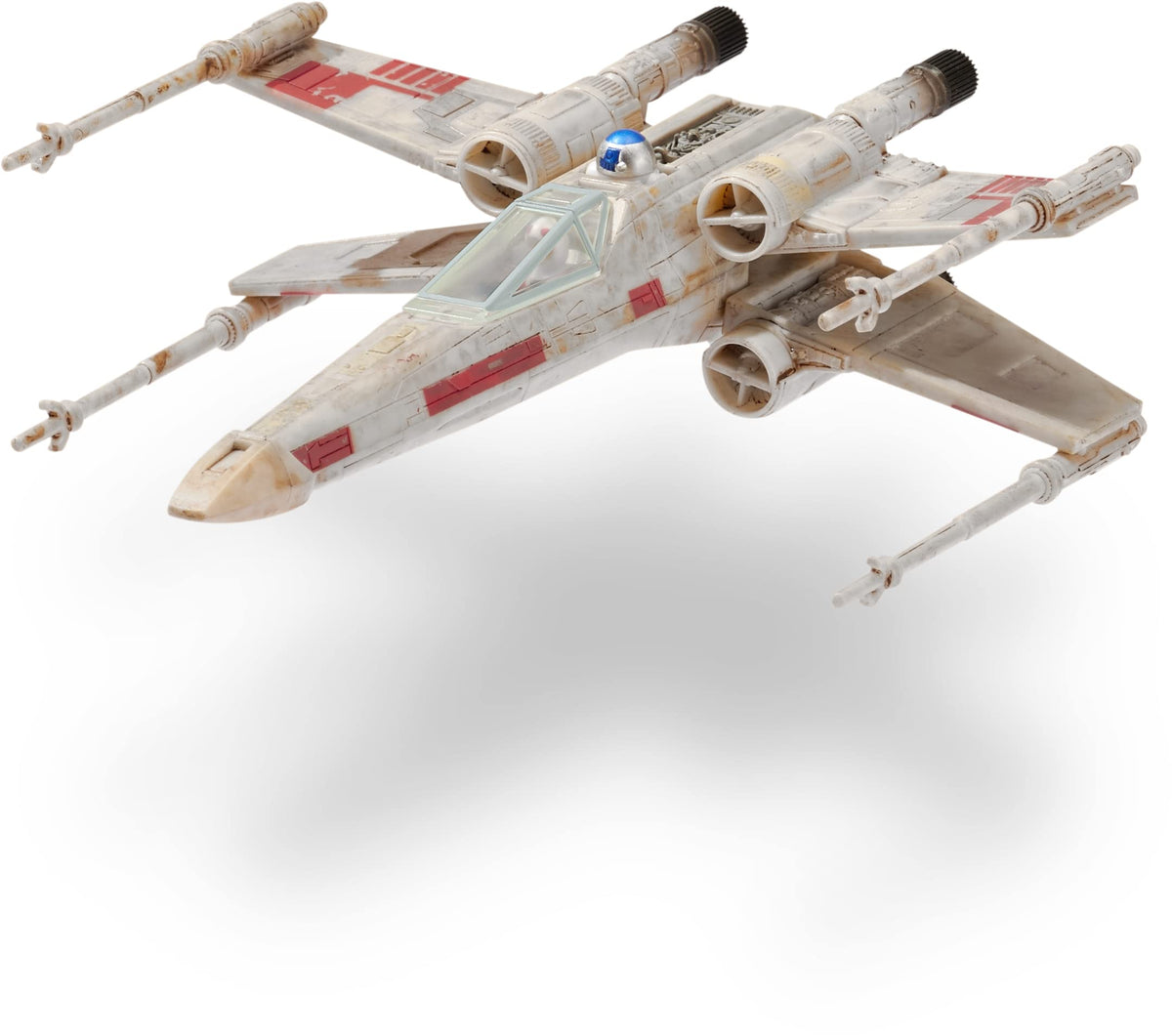 Open S-foils on the Jazwares X-Wing show battle-ready stance.