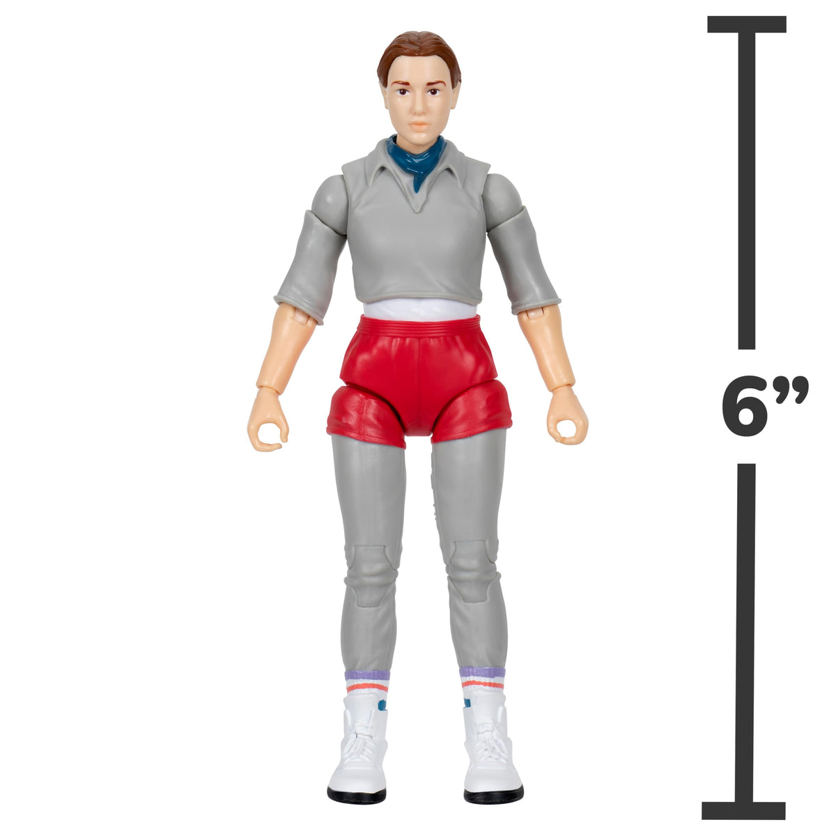 Jazwares Stranger Things Eleven Upside Down figure clothing texture highlights soft fabric details for authentic look
