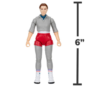 Jazwares Stranger Things Eleven Upside Down figure clothing texture highlights soft fabric details for authentic look
