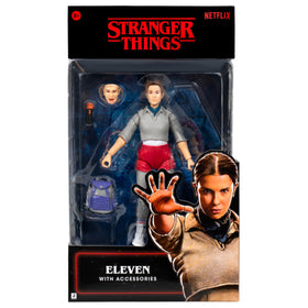 Jazwares Stranger Things Eleven Upside Down figure front view for dynamic pose displays