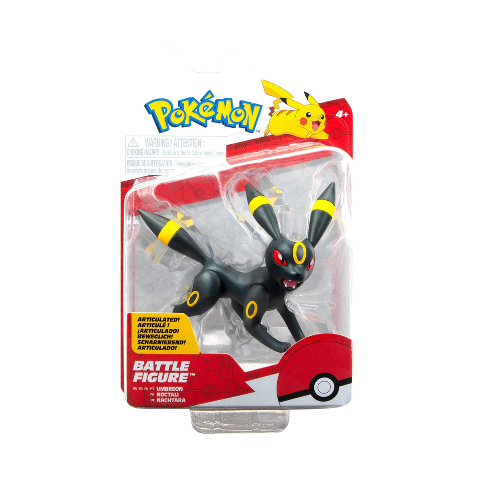 Jazwares Umbreon articulated battle figure with poseable movement for dynamic posing