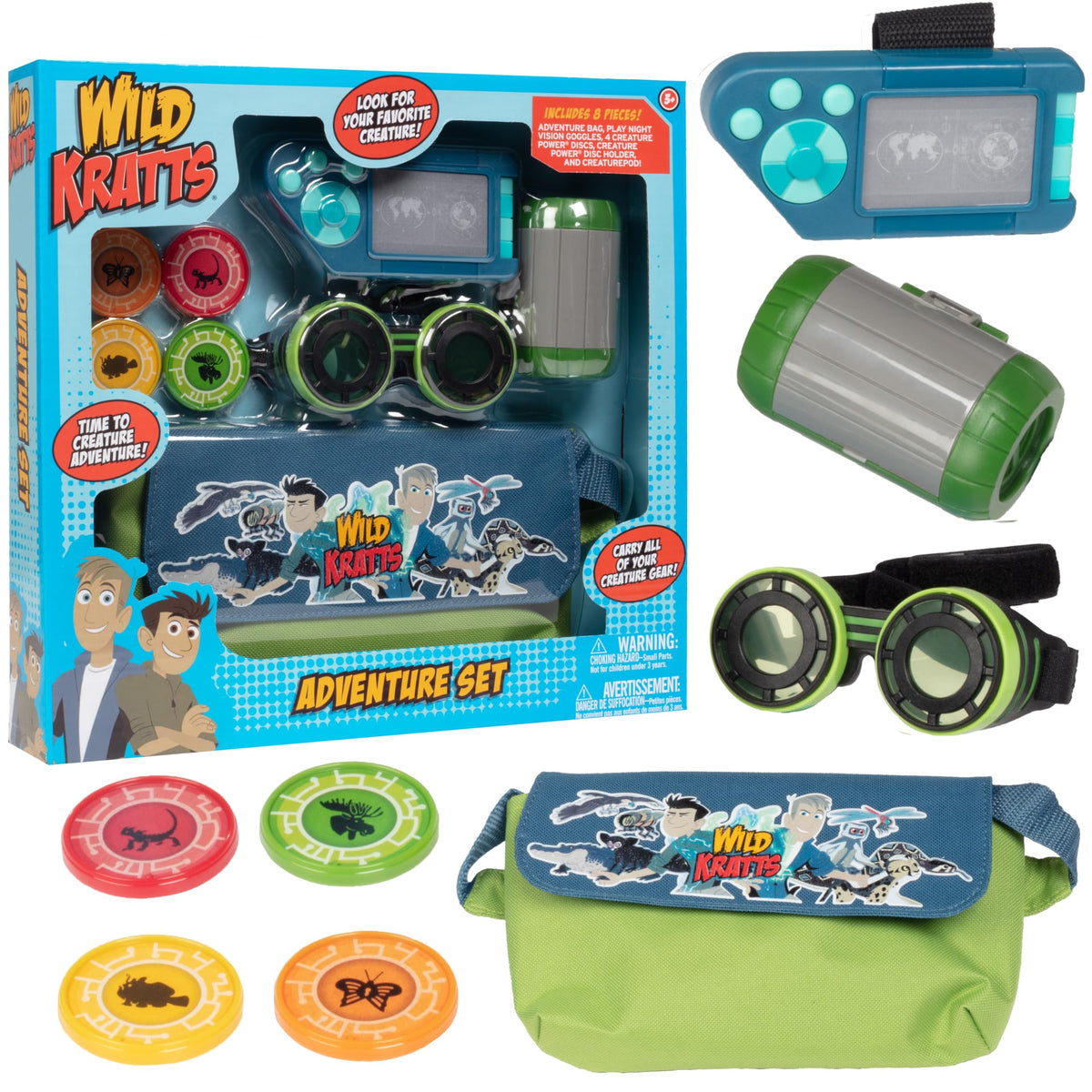 Jazwares Wild Kratts adventure set goggles for imaginative play and creature exploration