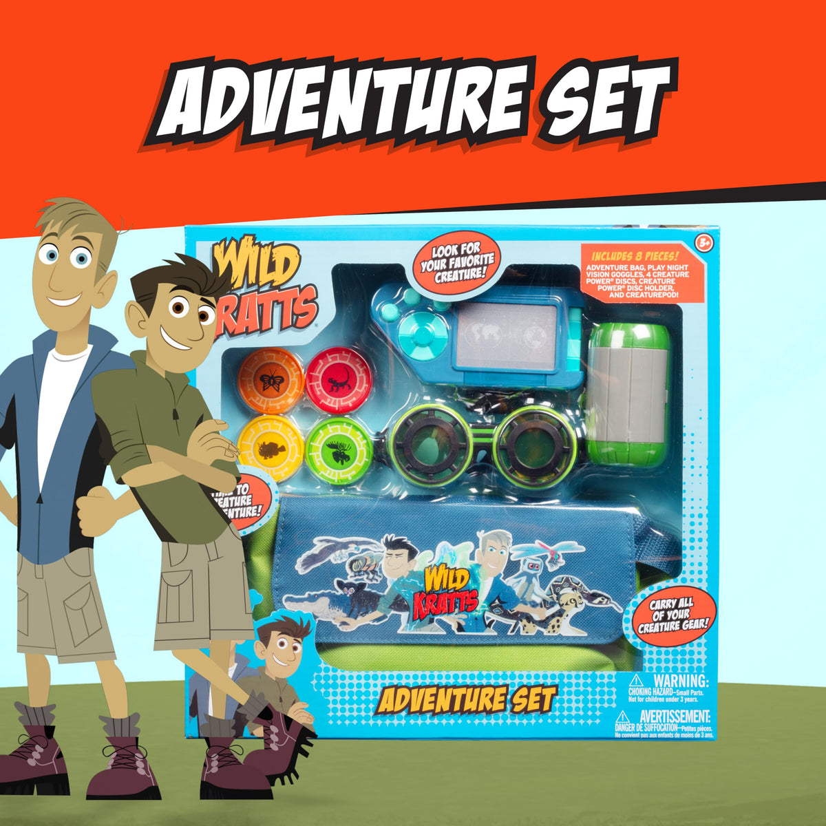 Jazwares Wild Kratts creature pod for storytelling and portable toy adventures