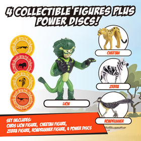 Jazwares Wild Kratts Runners 4-Pack: Fliers figure with flexible wings for action-packed flights