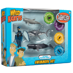Jazwares Wild Kratts Swimmers 4-inch power animal figure in action pose 2