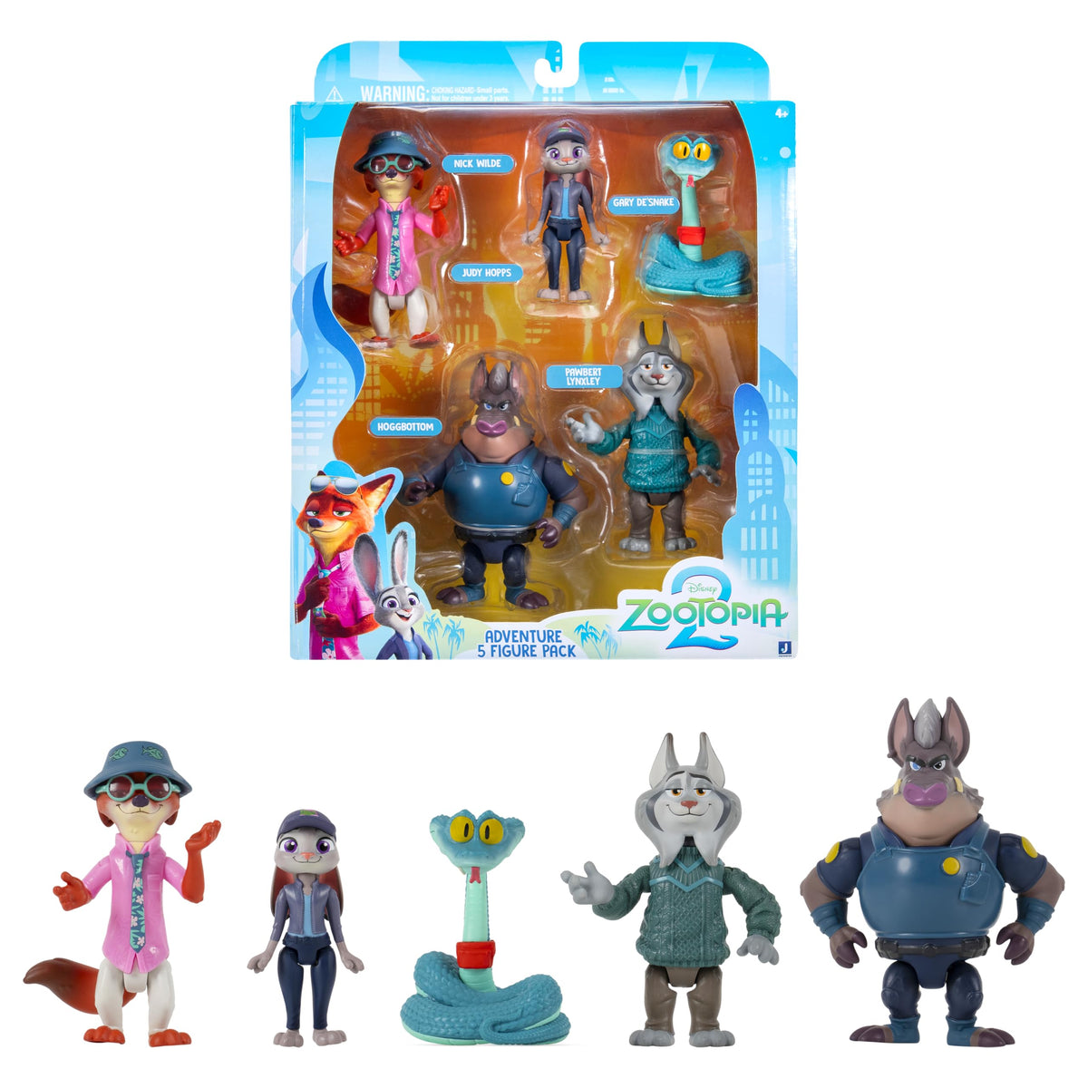 Jazwares Zootopia 2 Judy Hopps undercover figure for imaginative storytelling.