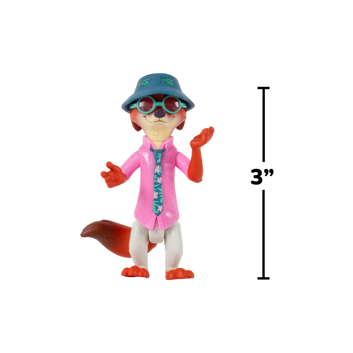 Jazwares Zootopia 2 Nick Wilde undercover figure for role play adventures.