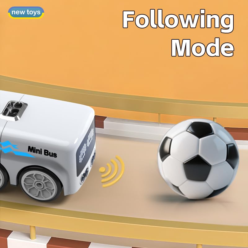 JBHUXT Magic Mini Bus obstacle avoidance detects ahead and reroutes safely.