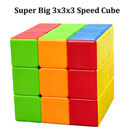 Jbpbslu Giant 3x3 Speed Cube Pro on table showing smooth turning potential.
