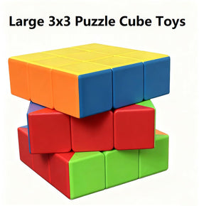 Jbpbslu Giant 3x3 Speed Cube Pro scale comparison to smaller cubes for size awareness.