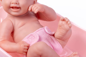 Bath towel and diaper from JC Toys set for nurturing role play