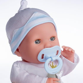 JC Toys Berenguer Boutique 15 inch doll with closed eyes for calming moments