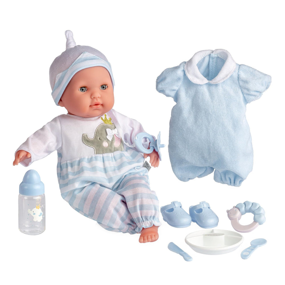 JC Toys Berenguer Boutique 15 inch doll with open eyes for interactive play