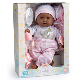 JC Toys Berenguer Boutique gift set box with outfits and shoes, ready for gifting.