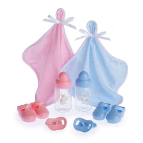 JC Toys Berenguer soft-body twins doll supports nurturing pretend caregiving.