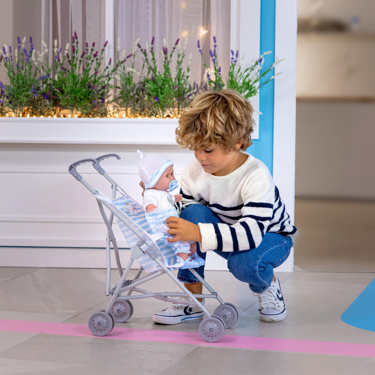 JC Toys Boutique folding design for easy storage after playtime.